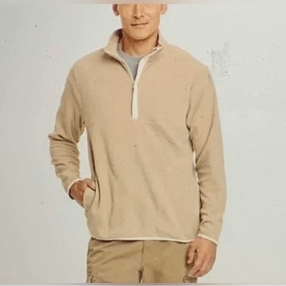 NWT Goodfellow & Co. 1/2 zip brushed fleece pullover size XL